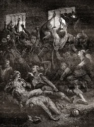 The Suffering and Death Due to Poor Ventilation of English Prisoners in the Black Hole of Calcutta