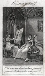 The three genres: Woman Painter, musician and reader
