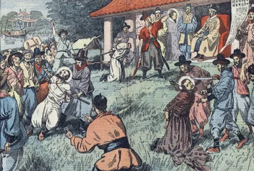 The Three Missionaries Being Tortured in Korea