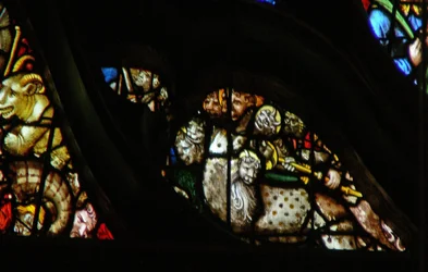 The West Rose Window Depicting a Scene from the Book of Revelation: Kings of the Earth Making War Against the Beast