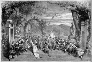 Theatrical representation: Act II, last scene of 