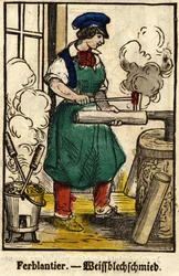 Tinnantier; Series on Trades, Image of Epinal of the 19th Century