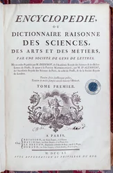Title Page of Encyclopedia by Denis Diderot (1713-84), published in Paris in 1751