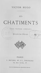 Title page of Les Chatiments by Victor Hugo, 40th edition published by J. Hetzel, 1872