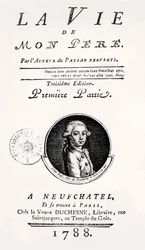Titlepage of "La Vie de Mon Pere", 1788