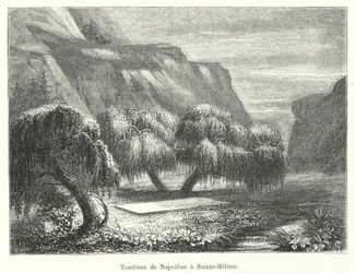 Tomb of Napoleon at Saint Helena (engraving)