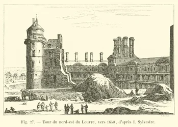 Northeast tower of the Louvre, around 1650, after I Sylvestre