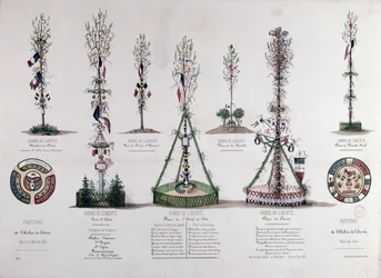 Trees of Liberty planted in Paris in 1848