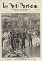 Tsar Nicholas II and Tsarina Alexandra attending a ball in their honour held at the French Embassy in Moscow following their coronation