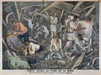 Twenty Days at the Bottom of the Mine, from Le Petit Journal, April 1906