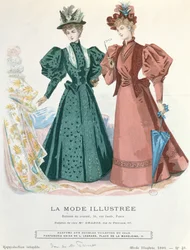 Two women, from La Mode Illustrée, 1895