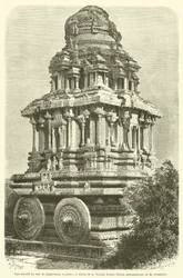 Primitive type of the Juggernaut chariot, in stone