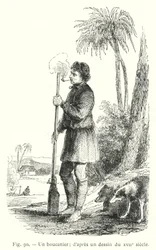 A Buccaneer; After a Drawing from the 17th Century