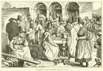 A Market in Wales (engraving)