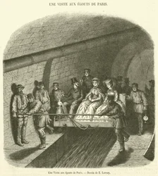 A Visit to the Sewers of Paris (engraving)