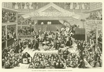 A Scene from the Japanese Theater (engraving)