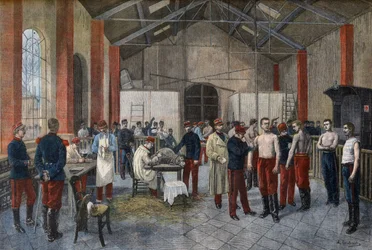 Vaccination of the recruits in the regiment in "Le Petit Journal" of November 29