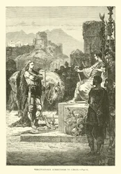 Vercingetorix Surrenders to Caesar