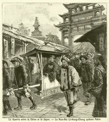 Viceroy Li Hongzhang leaving Beijing during the First Sino-Japanese War
