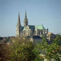 View of Chartres Cathedral, from the south-east