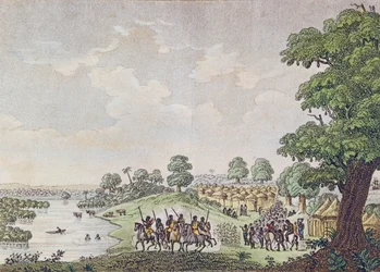 View of Joal, port of commerce in the Kingdom of Sine, Senegal
