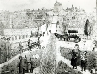 View of Pere-Lachaise Cemetery