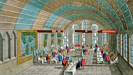 View of the Dinner Given to the Emperor and the Electors of Saxony in 1758 in the Town Hall of Frankfurt, Germany