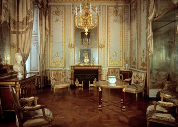 View of the Interior Cabinet of Queen Marie Antoinette (the gilded cabinet)