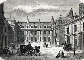 View of the Ministry of Public Education, Hotel de Rochechouart rue de Grenelle, in Paris (1864)