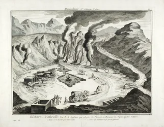 View of the Solfatara Volcano, Pozzuoli, Naples