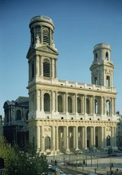 View of the Facade of the Church of Saint-Sulpice