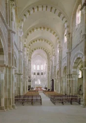 View of the interior of the nave