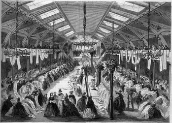 View of the workshops making the balloon 