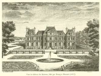 View of the Chateau of Maisons, Built by Francois Mansart