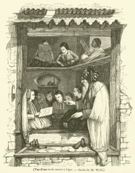 View of a Moorish school in Algiers