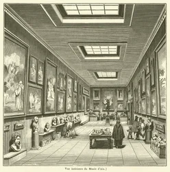 Interior View of the Museum of Aix (engraving)