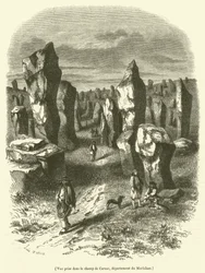 View Taken in the Field of Carnac, Department of Morbihan (engraving)