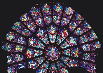 West rose window