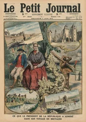 What the President of the Republic has admired during his trip through Brittany, front cover illustration from 