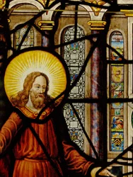 Window Charnier-10 Depicting Christ and the Host