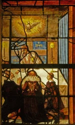 Window Charnier-6 depicting Easter Holy Communion