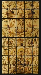 Window depicting Jupiter and Air