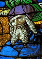 Window depicting Saint Anthony the Hermit