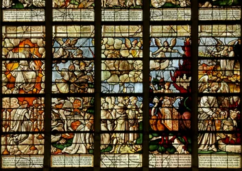 Window depicting Scenes from the Book of Revelation