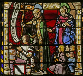 The Donors Claude de Crépy and sons with Saint Claude and Saint Peter
