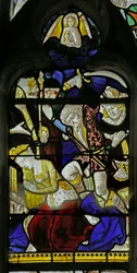 Window depicting the execution of St Catherine