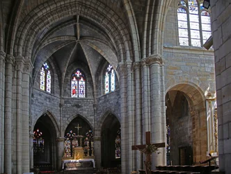 Window depicting the view to the east