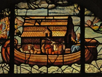 Window in the Charnier Depicting a Detail from Noah