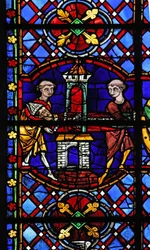 Window depicting the relics of St Martin are stolen