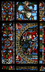 Window depicting Nero orders the martyrdoms of St Peter and St Paul